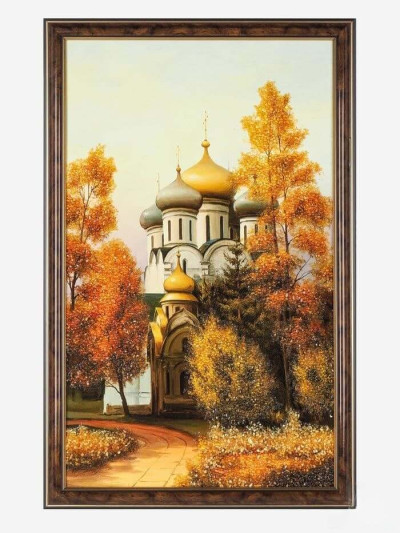 Картина с янтарём «Храм»