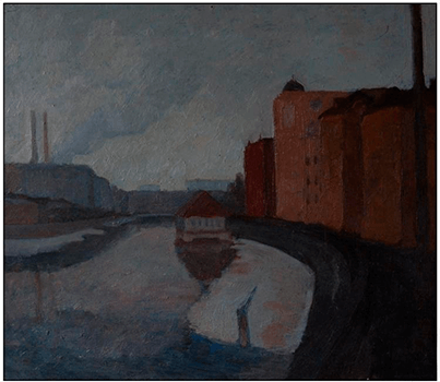 Город зимой