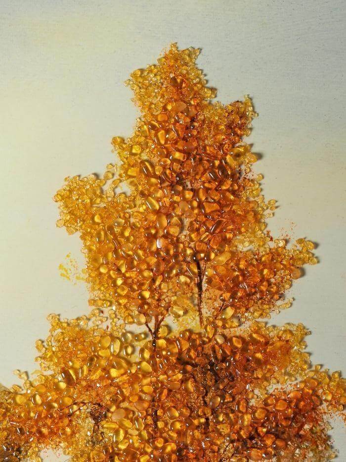 Картина с янтарём «Храм»